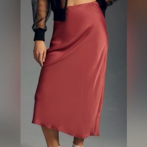 Anthropologie slip skirt